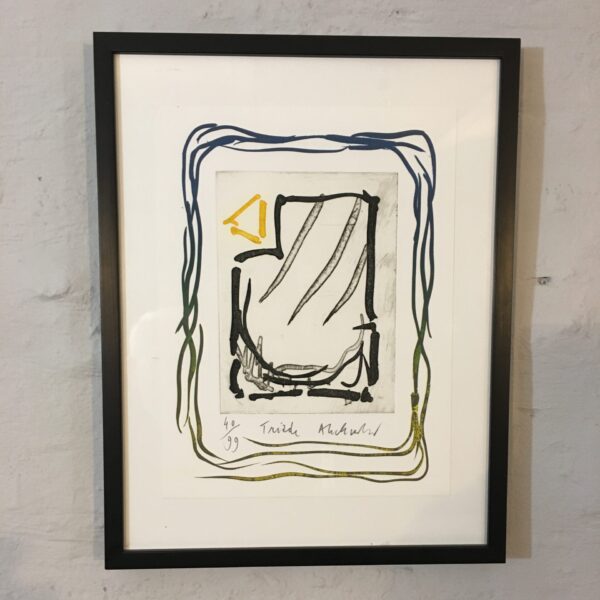 Pierre Alechinsky: ”Triade”. Mixed media/litografi og akvatinte.