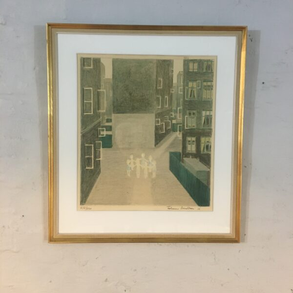 Folmer Bendtsen: “Gårdparti med legende børn”.