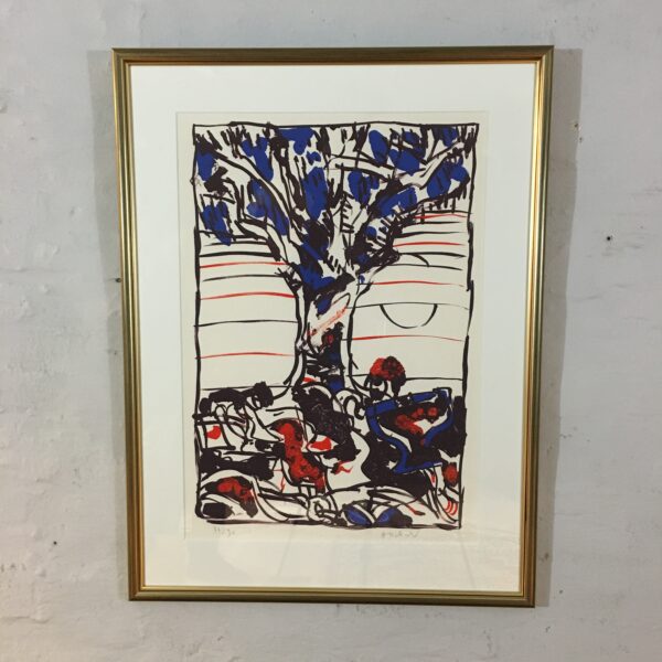 Pierre Alechinsky: “Abre `a Fraise (“Jordbærtræ”)”