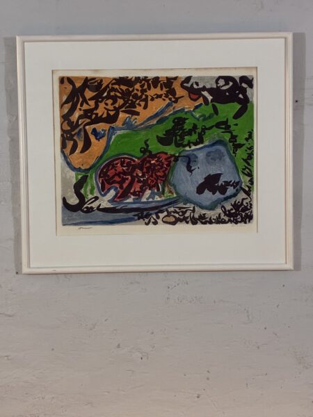 Mogens Balle og Christian Dotremont. Komposition fra serien: “Un martch et … “